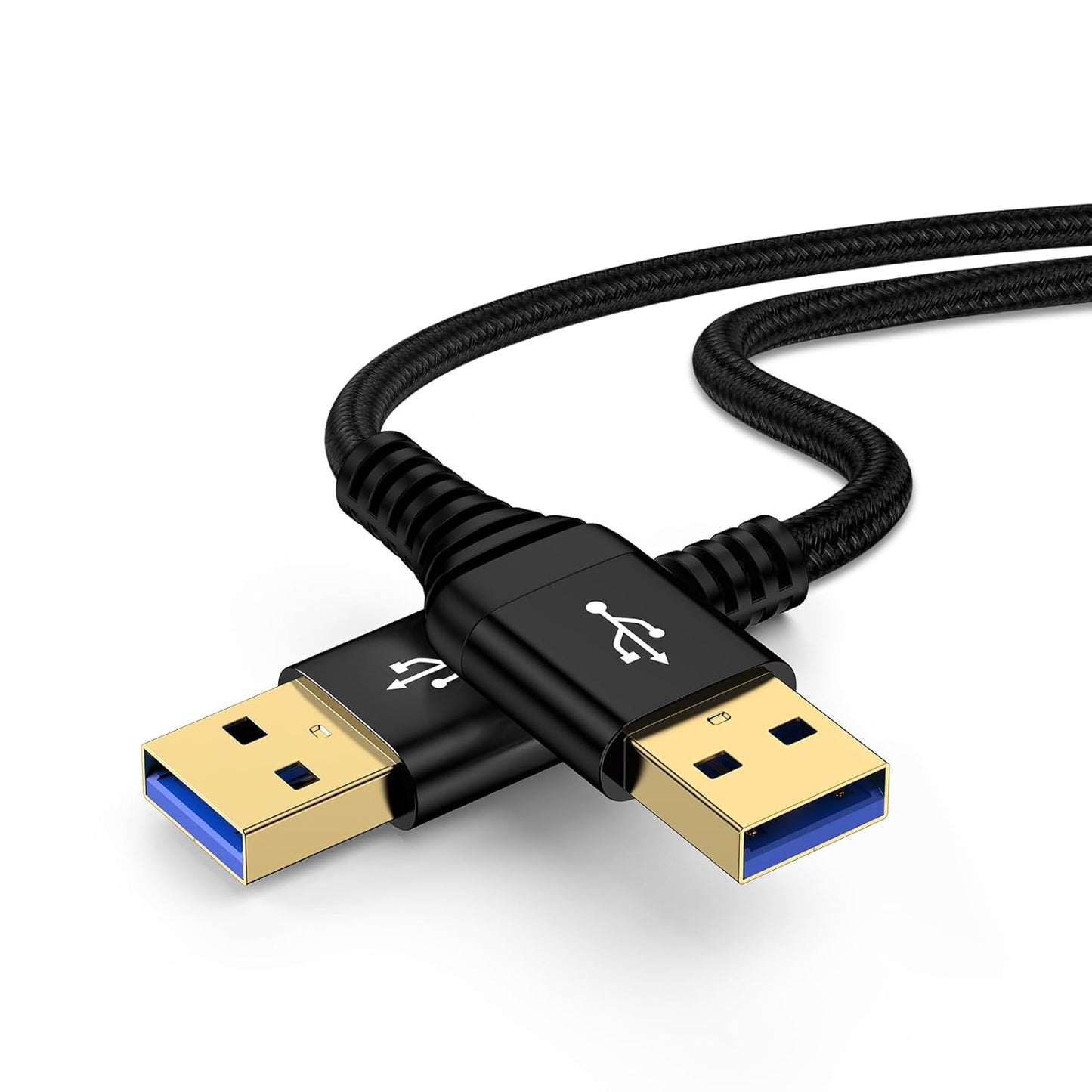 3.0 6 Bar,Monitor,USB3.0 Hub,Projector,Set USB A to A, FT, Male to Male Cable Double End USB Cord Data Transfer Cord