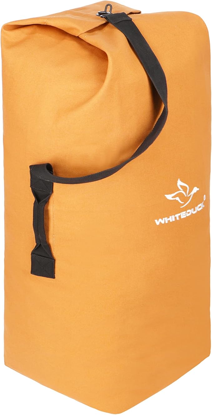 WHITEDUCK 25"x42" (430L) Top Load Canvas Duffel Bag ??Military-Grade, Tear-Proof & Weatherproof, Heavy Duty for Travel, Outdoors & Military Use, with Padlock Compatibility, 5 Colors