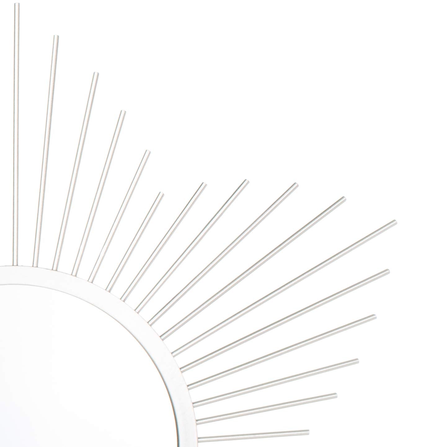 SAFAVIEH Home River Silver Sunburst 36-inch Decorative Accent Mirror