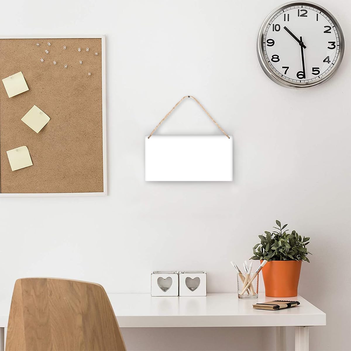 Mynvzrk Custom Wooden Signs Personalized with Photo Text Logo for Business Office & Home Decor, Customized Wood Sign Signage Gift for Men Women, 1 PC, Blank White 9.8"x5.1"