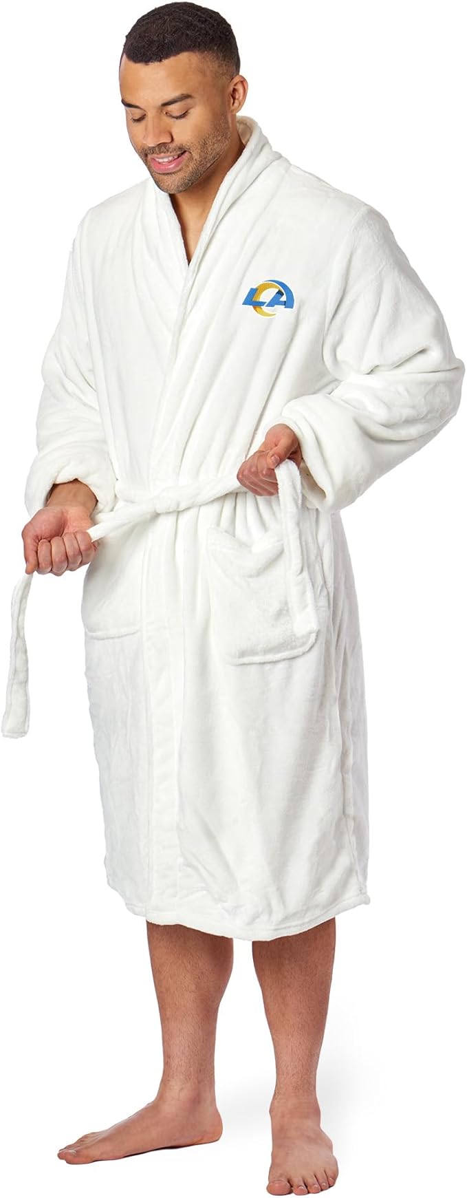 NFL Adult Unisex Silk Touch Bathrobe, Officially Licensed Loungewear, Soft Plush Polyester
