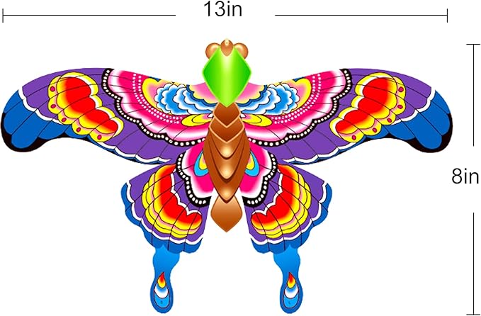 HENGDA KITE Fishing Rod Kite,for Kids and Adults,Easy to Fly,Excellent Fabric and Structure Design,The Pictures are Beautiful in high Definition,Suitable for Beginners(13x8) in.