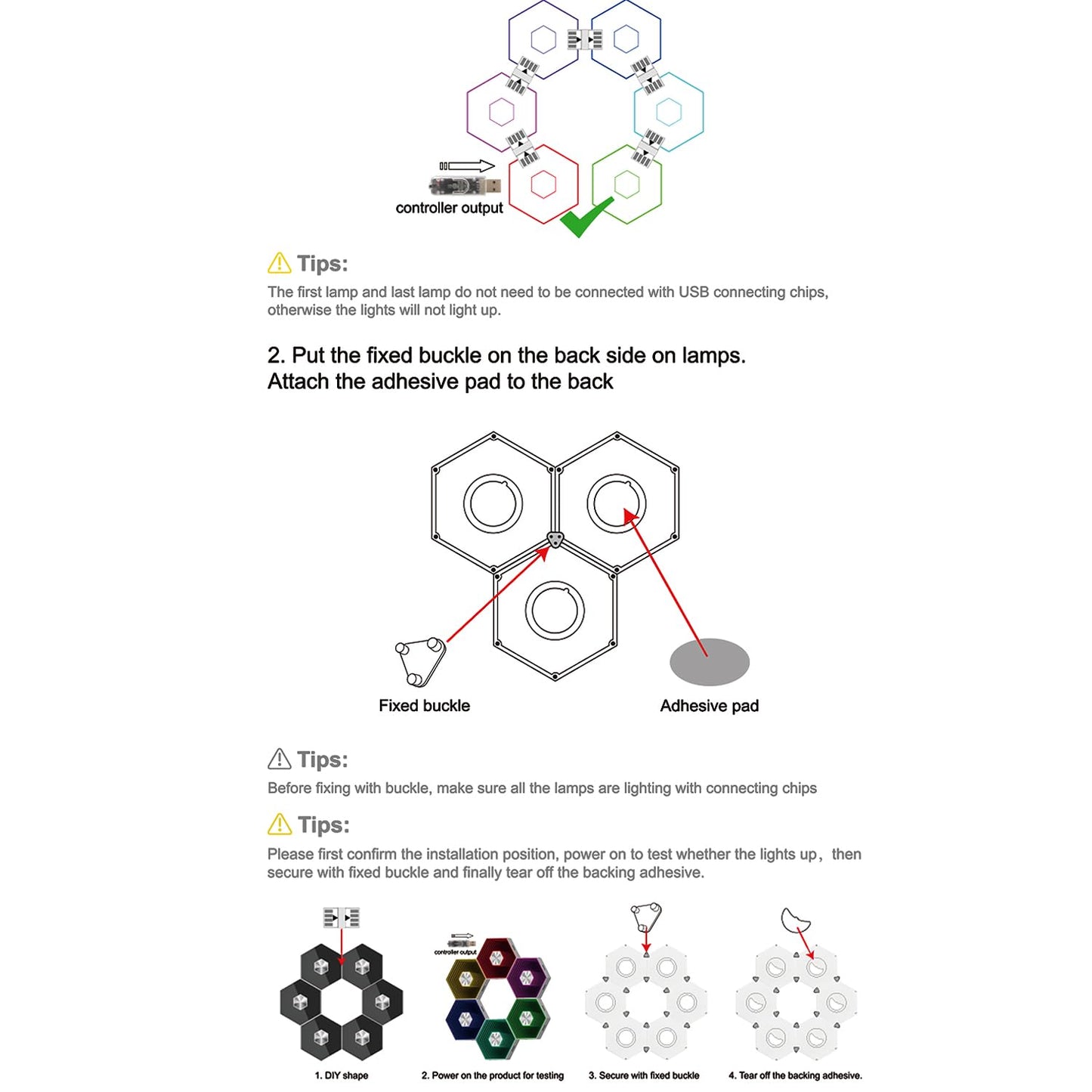 vimeepro Hexagon LED Lights - 8 Pack Smart APP RGB Gaming LED Light with Remote Control & Music Sync Honeycomb Shape Hexagon Wall Lights for Bedroom, Living Room Wall, Gaming Decor