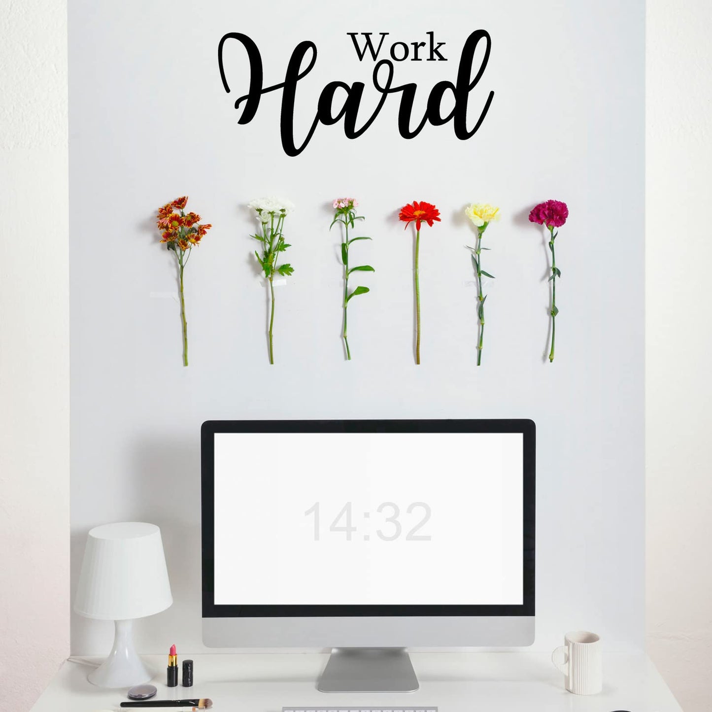 Leinuosen 25 Pcs Inspirational Wall Decal Motivational Quote Peel and Stick Vinyl Wall Quotes Stickers Removable Positive Saying for DIY Bedroom Living Room Office Art Decor