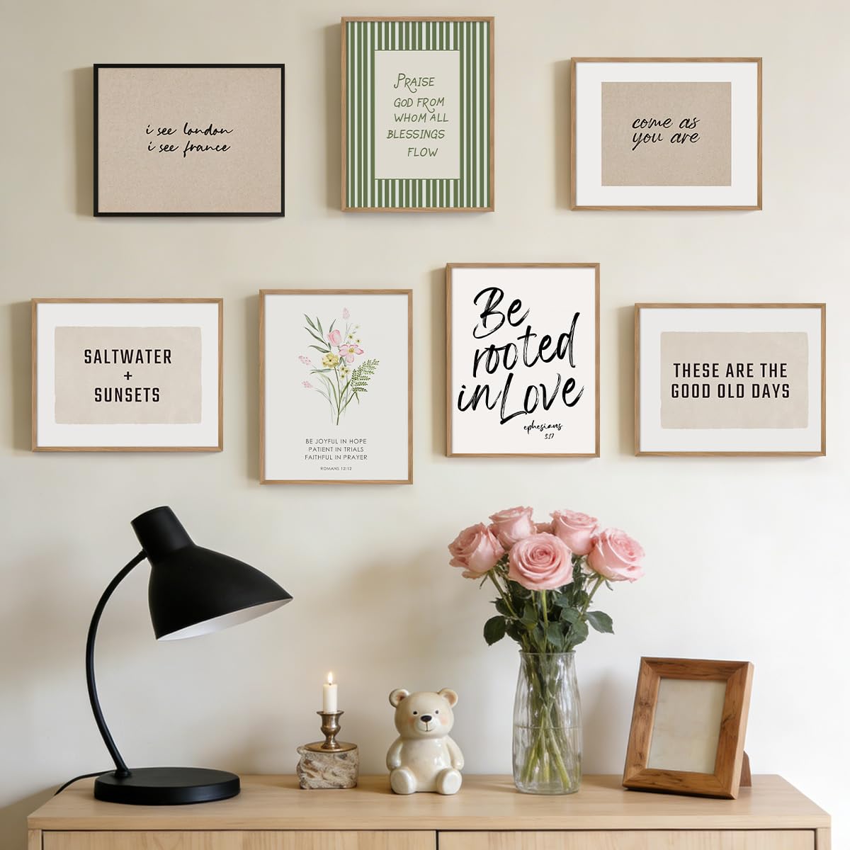 Loomarte Motivational Canvas Art: These Are The Good Old Days - Minimalist Typography Wall Art, Trendy Quote Poster, Modern Home Decor for Any Room, Bohemian Aesthetic, Premium unframed 8*10 Canvas‌