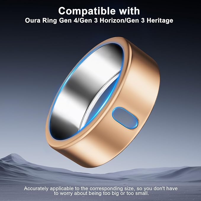 5 Pack Cover Compatible with Oura Ring Gen 4/Oura Ring Gen 3 Horizon/Heritage, Surport Charging with Cover on, Anti-Scratch TPU Protector for Oura Rings Accessories Women Men (Size 13)