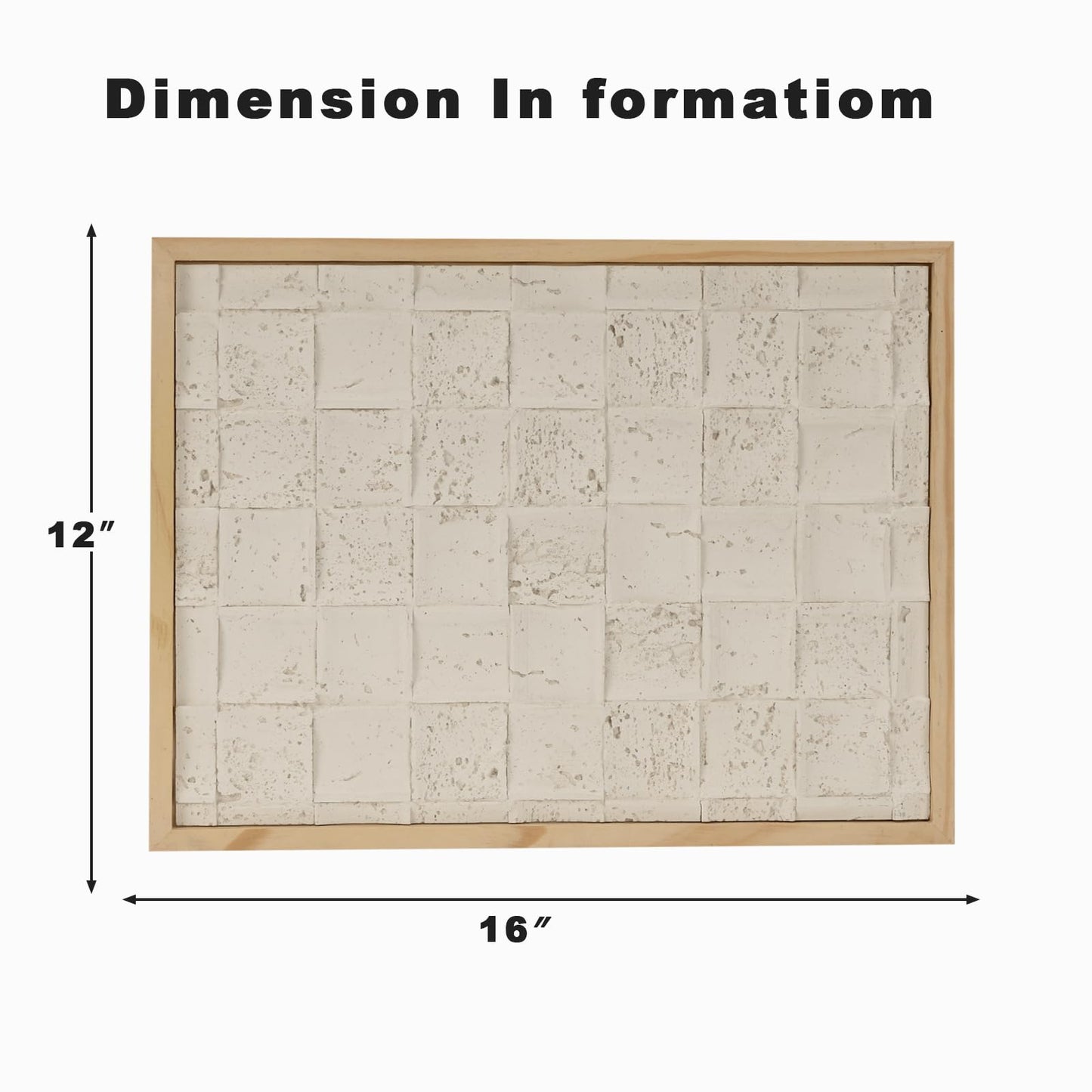 NAHARO Modern Textured Artwork- Natural wood Handcrafted Rustic Charm for Your Home - Perfect for Living Room, Bedroom,Kitchen,or Office