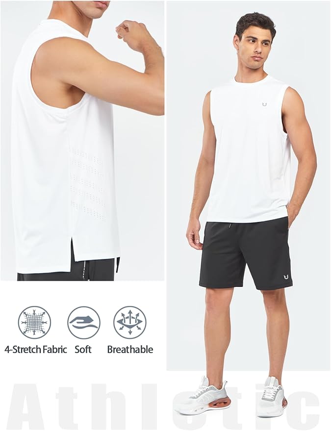 NORTHYARD Men's Athletic Workout Tank Top Running Gym Sleeveless Shirts Quick Dry Lightweight Training Sport Muscle Tank