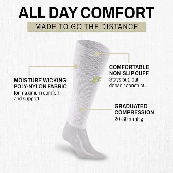 Calf Sleeve for Pain Relief | Calf Guard for Running, Cycling, Nurses, and Sports