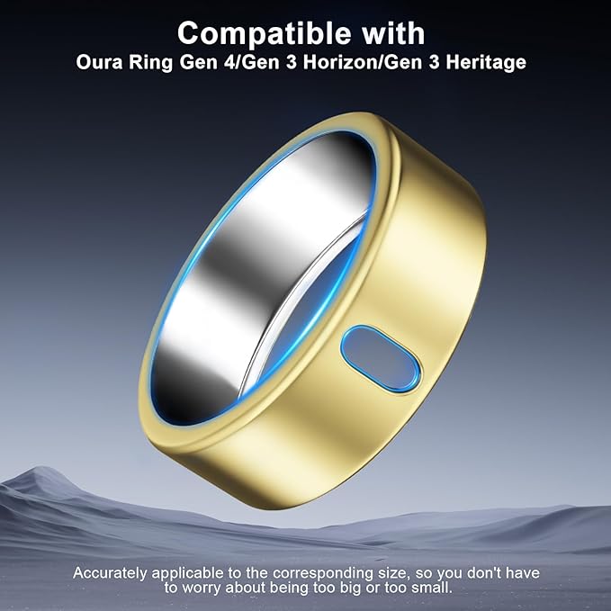 5 Pack Cover Compatible with Oura Ring Gen 4/Oura Ring Gen 3 Horizon/Heritage, Surport Charging with Cover on, Anti-Scratch TPU Protector for Oura Rings Accessories Women Men (Size 9)