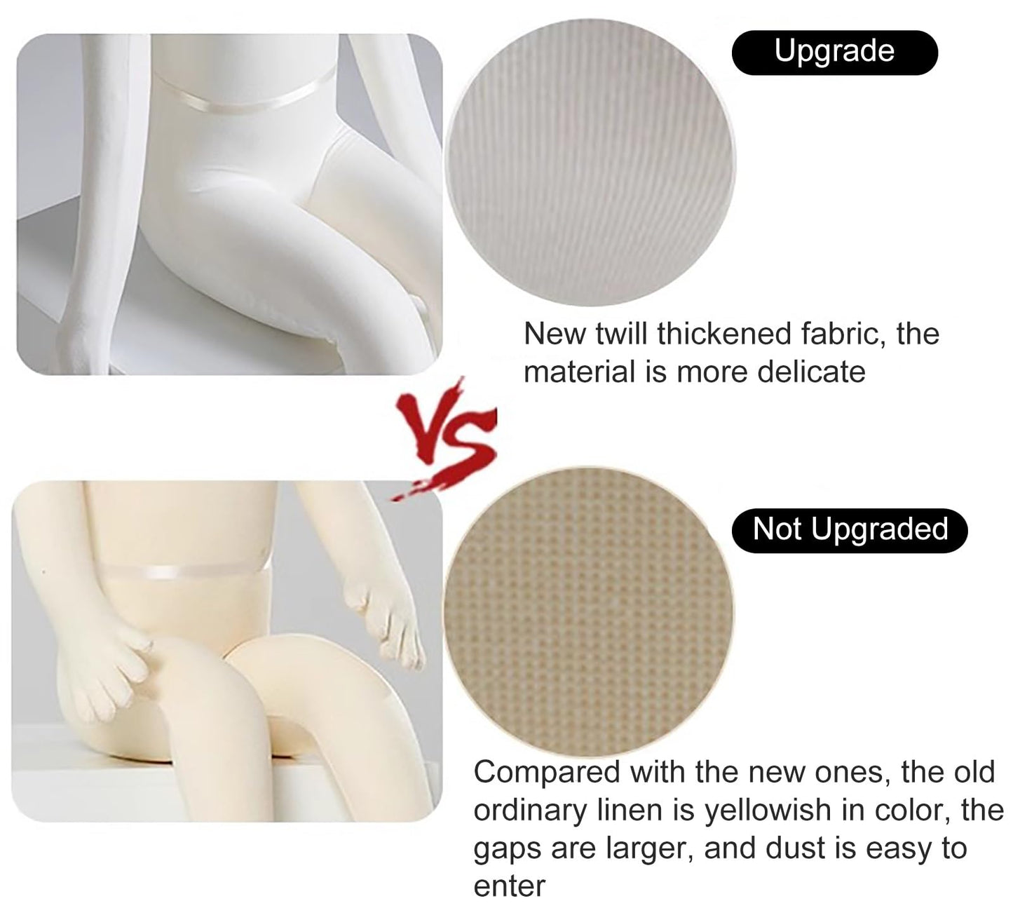 ntumLeap Adjustable Soft Full Body Mannequin for Kids Ages 1-14, Ideal for Boutique & Retail, Styrofoam Dress Form Dummy in White, Perfect for Displaying Children's Clothing, Whit, White-10 Years Old