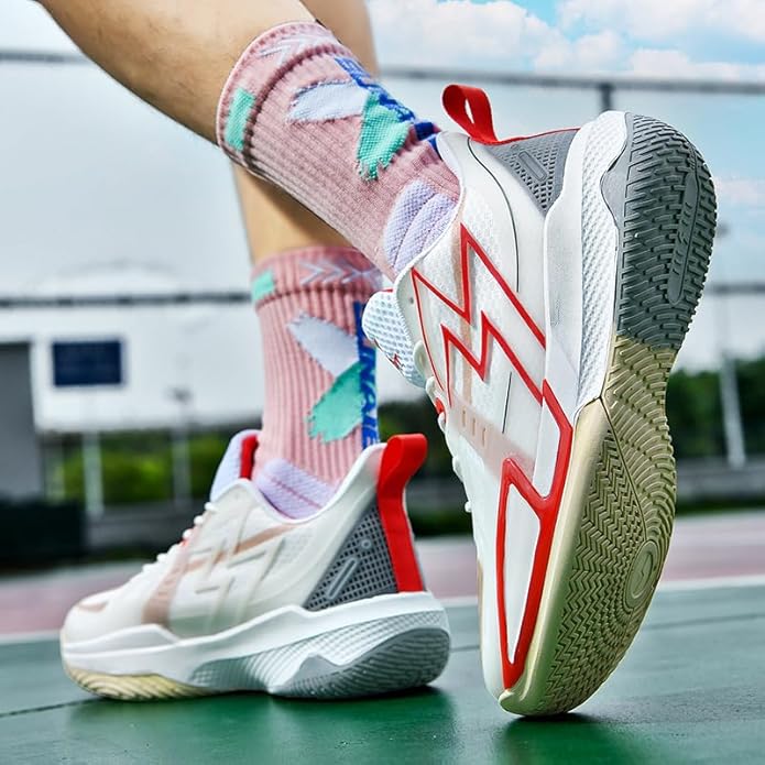 Women Basketball Shoes Fashion Sneakers Comfortable Unisex Athletic Lightweight Non Slip Outdoor Sport Volleyball Shoes