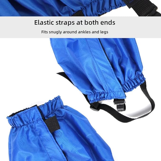 Waterproof Hiking Gaiters,Snow Boot Gaiters with Rubber Foot Strap,Lightweight and Adjustable,for Men and Women Hiking,Skiing,Mountaineering,Walking,etc.
