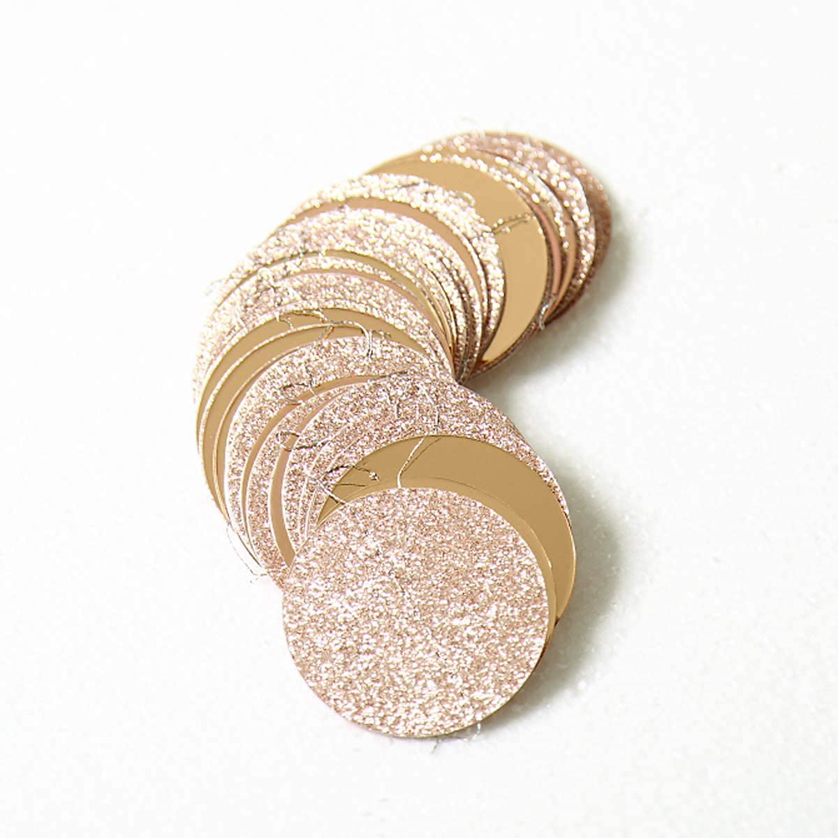 Decor365 Champagne Gold Party Decorations Glitter Gold Birthday Decoration Hanging Circle Garland Streamers Banner Backdrop Christmas New Year Eve NYE Anniversary Graduations Party Decor