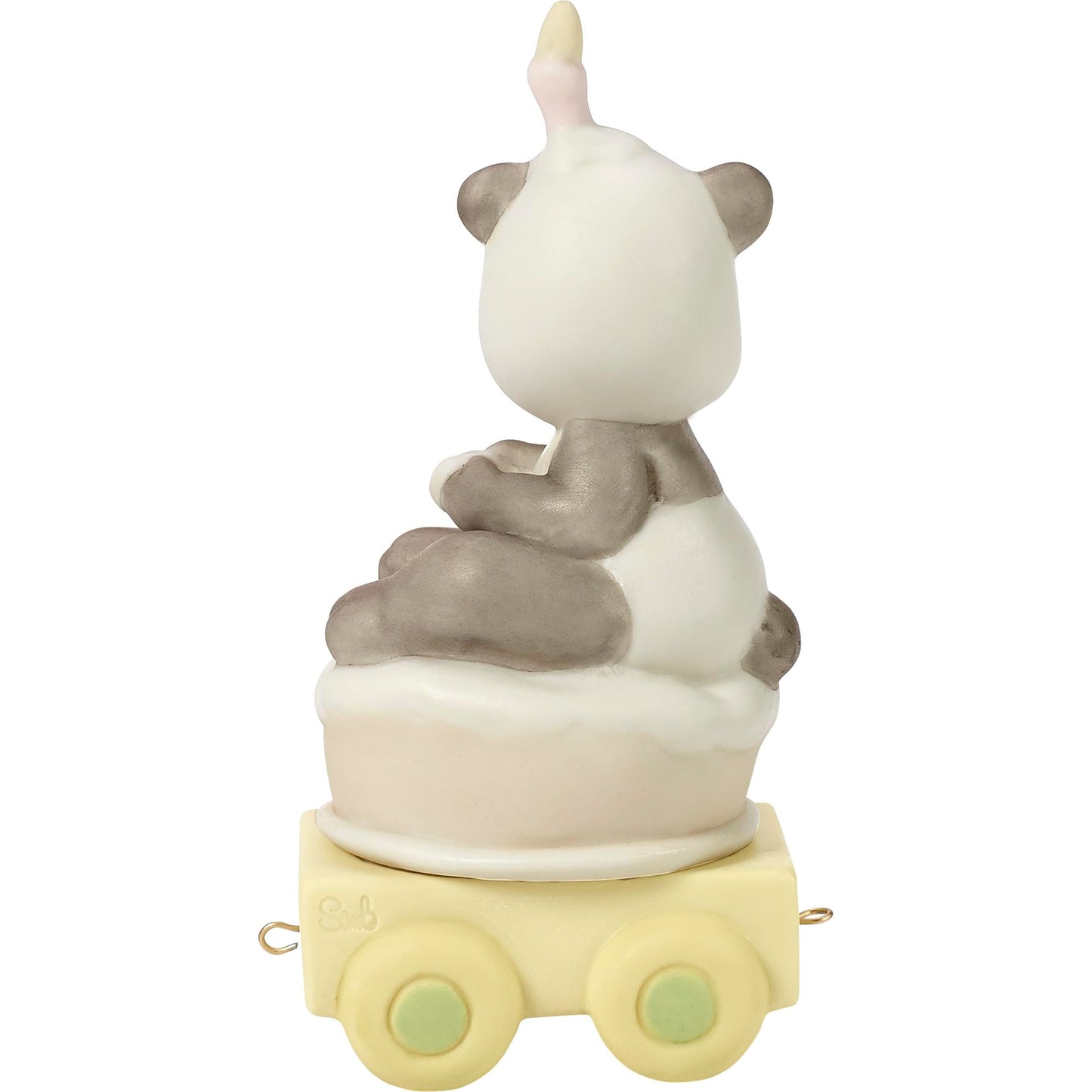 Precious Moments Birthday Train Panda, Age 12, Give A Grin And Let The Fun Begin, Birthday Gift for 12 Year Old Boys and Girls, Bisque Porcelain Figurine, 142032