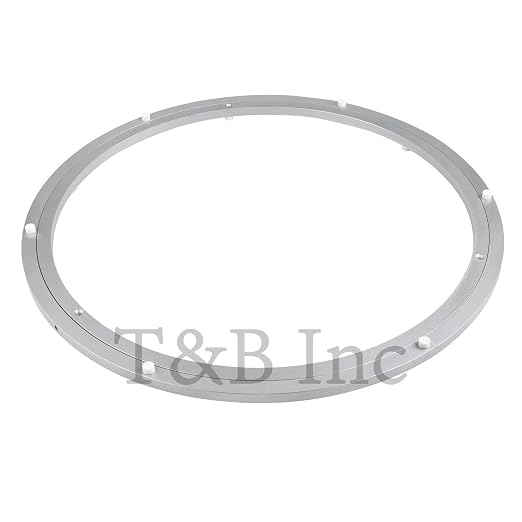 TamBee 24 Inch Lazy Susan Hardware Turntable Bearing 380 LBS Load Capacity Heavy Duty Lazy Susan Parts Kit Rotating Ring Mechanism for Dining Tables, DIY Projects(Base Only)