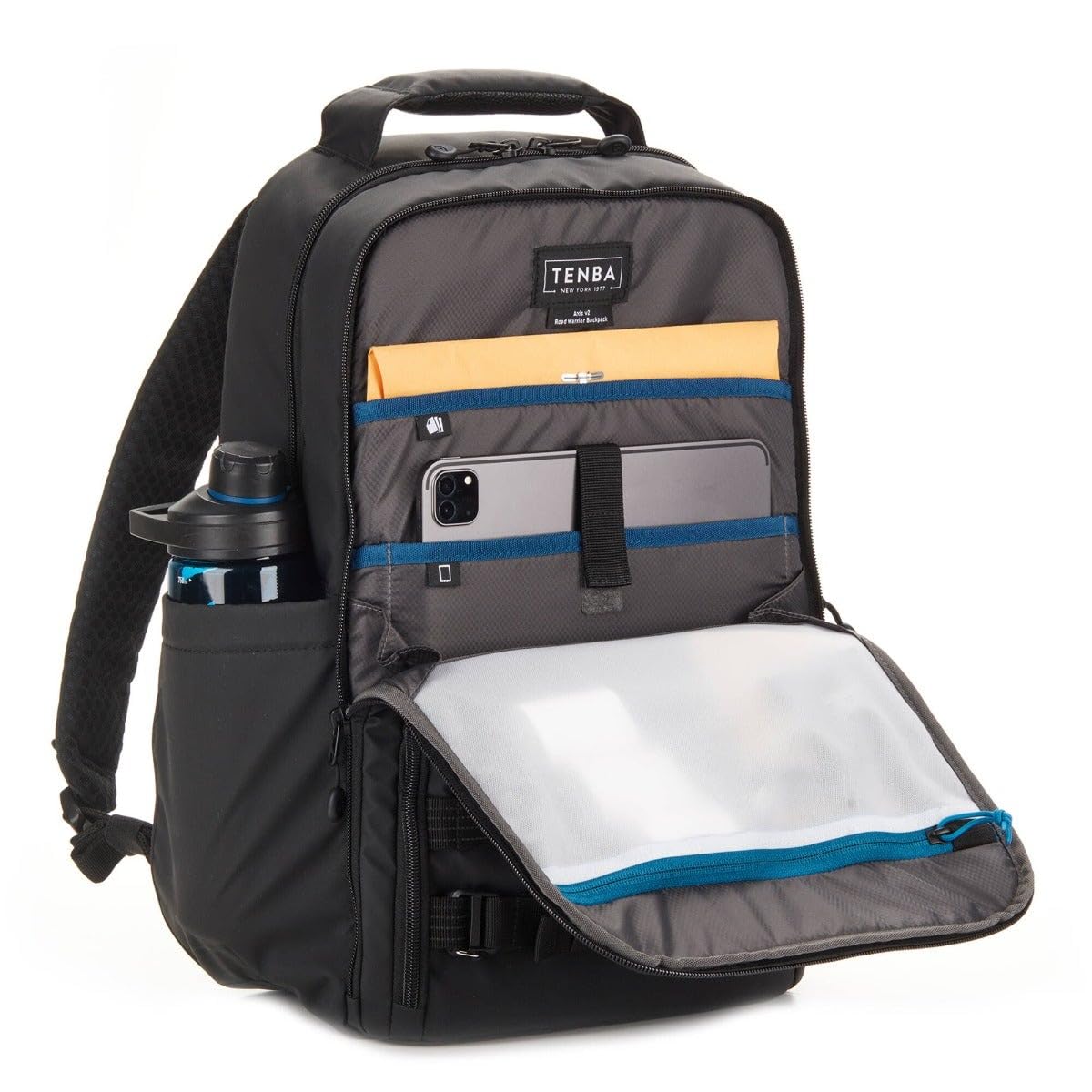 Tenba Axis v2 16L RoadWarrior Camera/Briefcase Backpack for DSLR and Mirrorless cameras plus a 16-inch Laptop – Black (637-764)