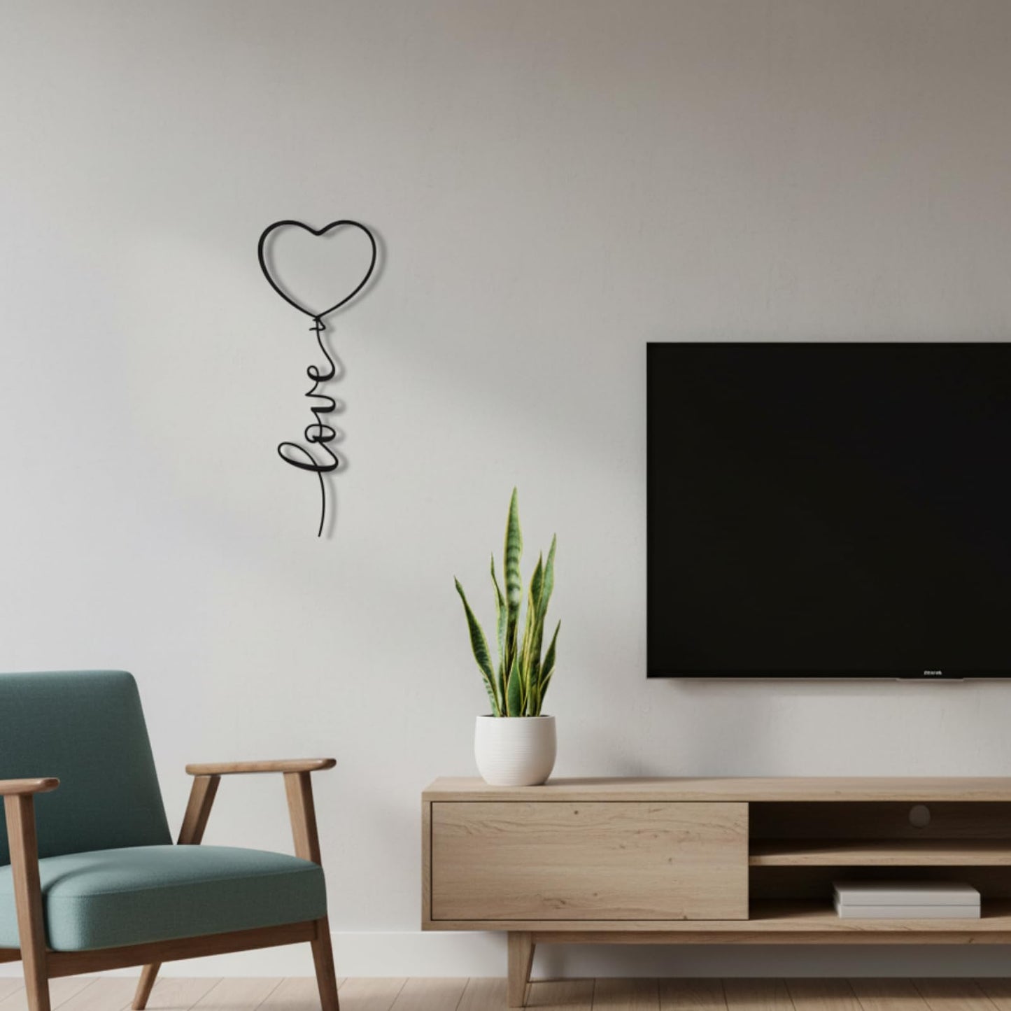 We Moment Love Metal Wall Decor-Love Heart Sign for Bedroom Office Home Decor-Valentine's Day Gifts-Black