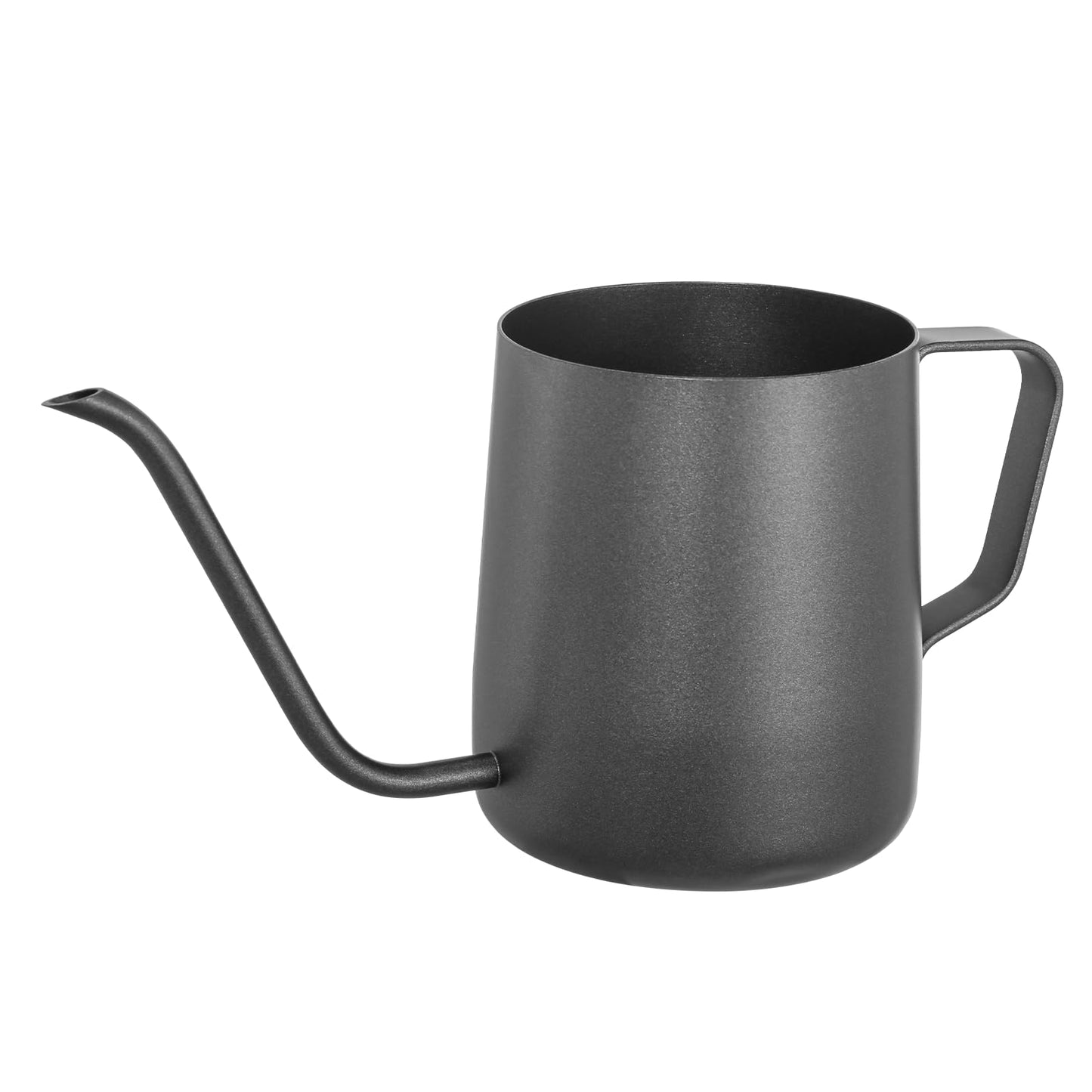 Small Watering Can Indoor Plants - 12 oz Mini Metal Watering Can with Long Spout Rust-Proof Stainless Steel Tiny Watering Pot for Small Indoor Plants Home & Office Black
