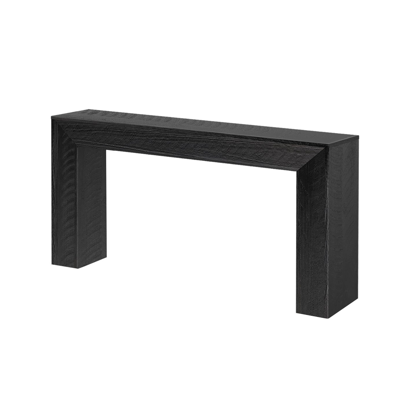 Plank+Beam 66 Inch Camden Console Table - Solid Pine Wood, Easy Assembly for Living Room or Entryway, Rustic Char