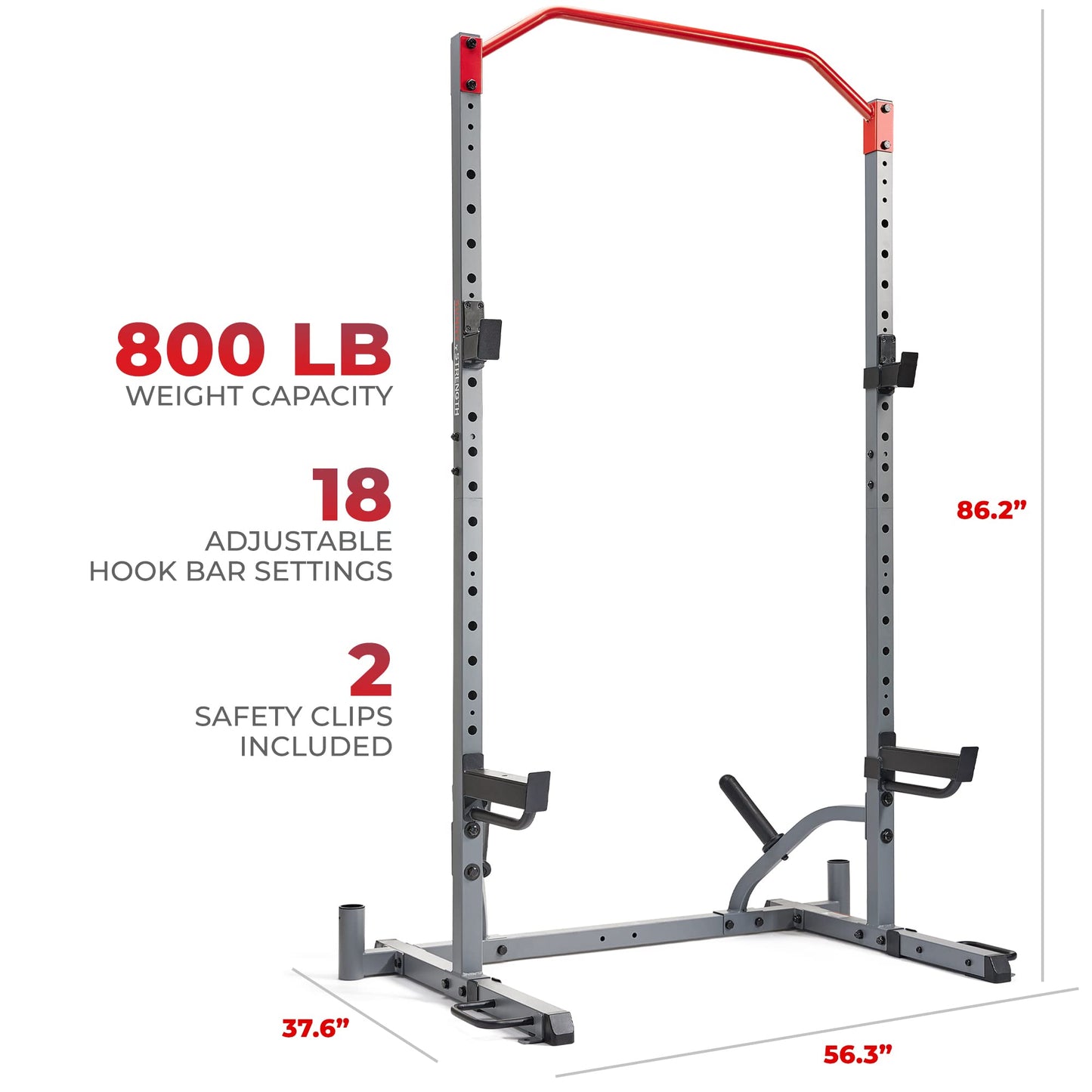 Sunny Health & Fitness PowerVersa Series All-In-One Strength Training Squat Rack And Bench Power Cage - SF-XF921041