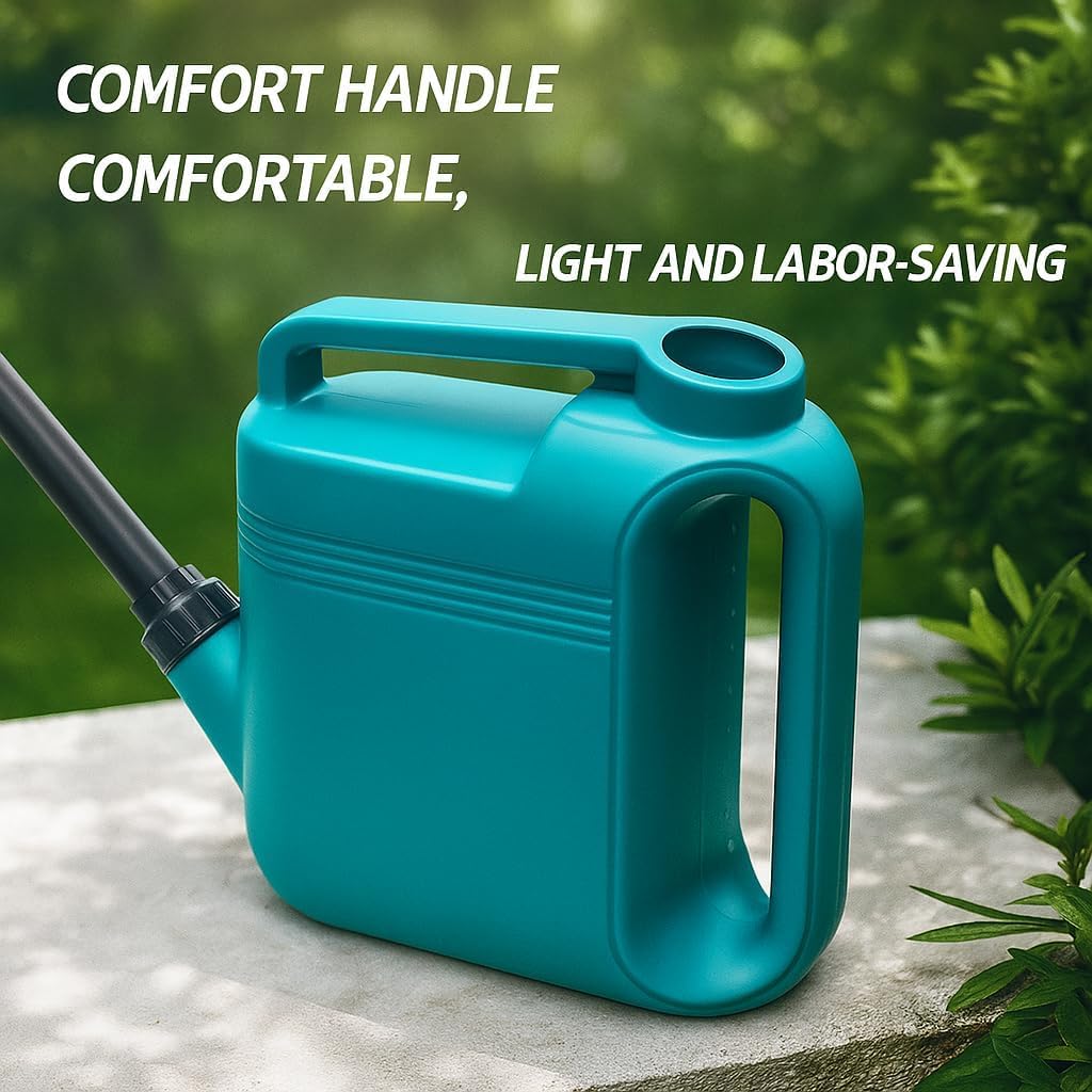 12-Pack 2 Gallon Watering Can, Garden Watering Can Outdoor, Large Plant Watering Can with Long Spout, Non-Slip Handle, Leak-Proof Plastic Watering Can