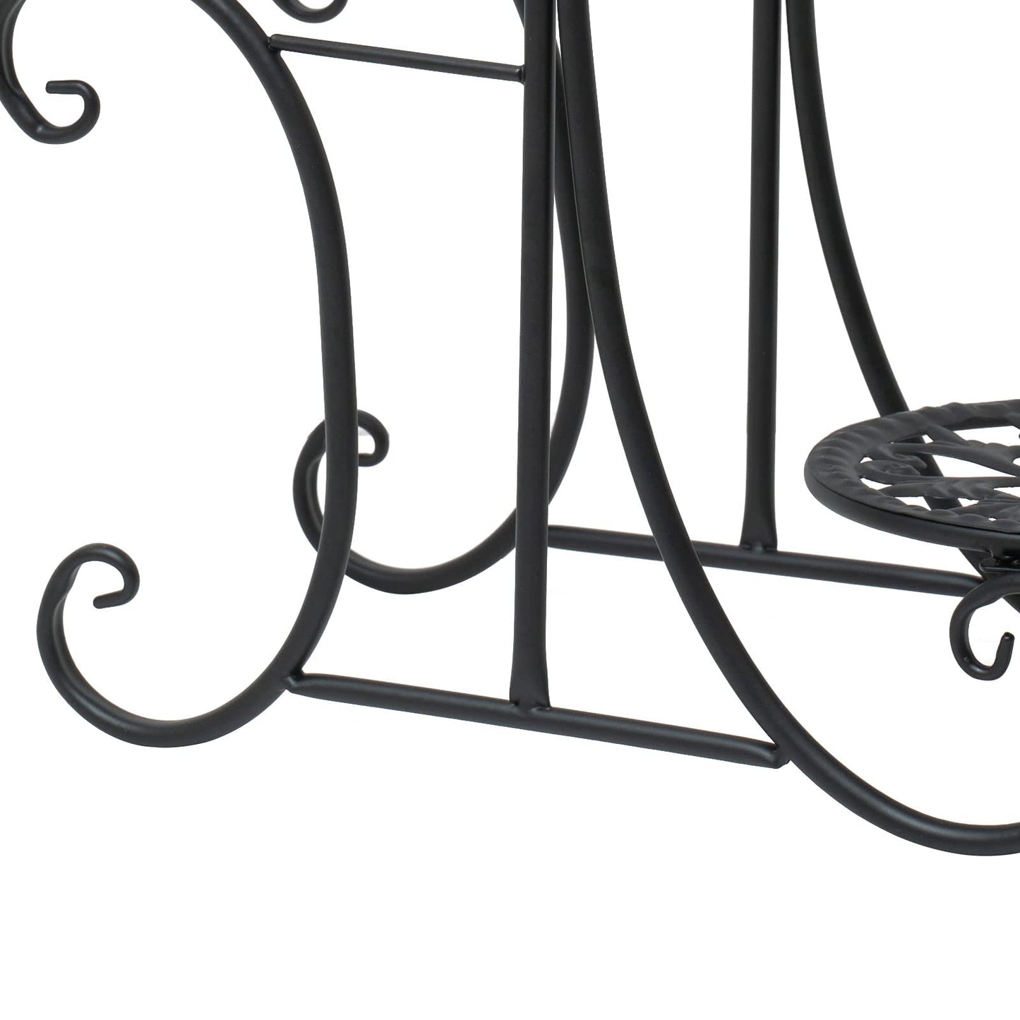 njxbrek 4 Tier Plant Stand, Plant Stand Indoor Outdoor Shelf Metal Holder Pot Rack, Flower Pot Holder Display Racks for Garden Patio Lawn Balcony Office
