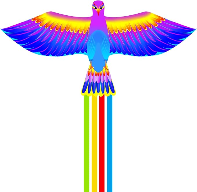 Mint’s Colorful Life Large Kite for Kids and Adults, Easy to Fly Single Line Beach Kites, Comes with 300ft String Handle