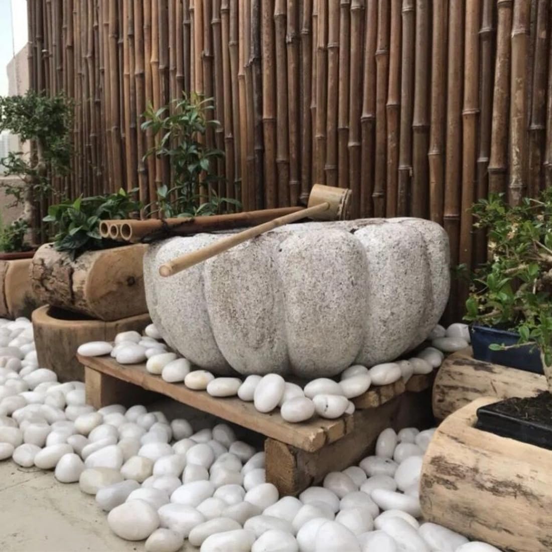YISZM 40lbs White River Rocks for Landscaping, 2-3 Inch Natural Pebbles for Indoor Plants, High Polished Decorative Stones Garden Outdoor and Indoor DIY Vase Filler Fish Tank Aquariums