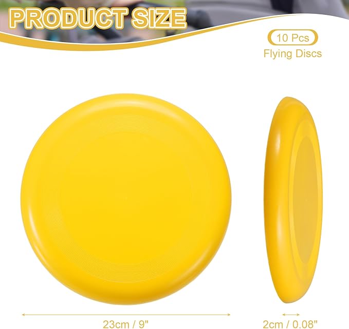 PATIKIL Flying Disc Colorful Plastic Flying Disk Flyer for Outdoor Sports Training Playing Lawn Game