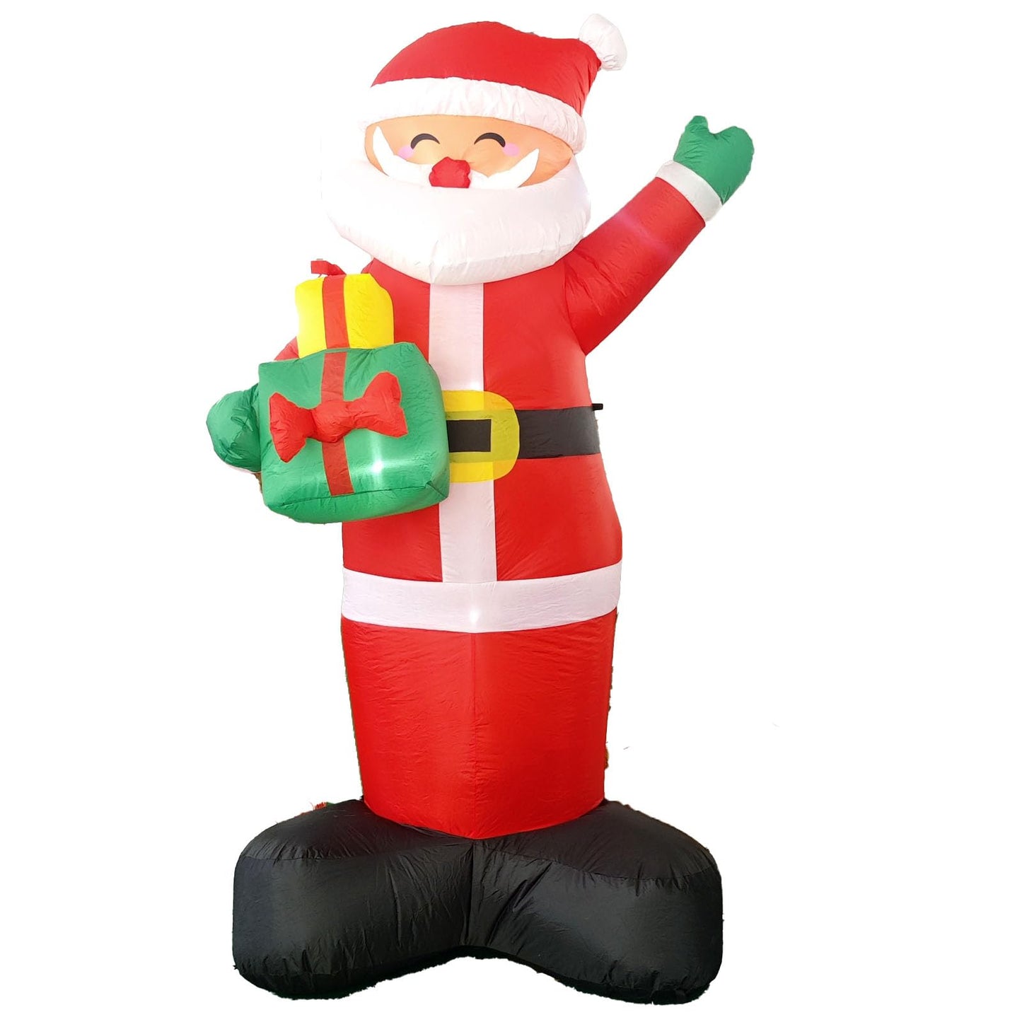 8FT Inflatable Santa Claus, Christmas Outdoor Decoration with Built-in LED Lights & Gift Bundle, Blow Up Holiday Yard Decor for Lawn, Garden, Porch
