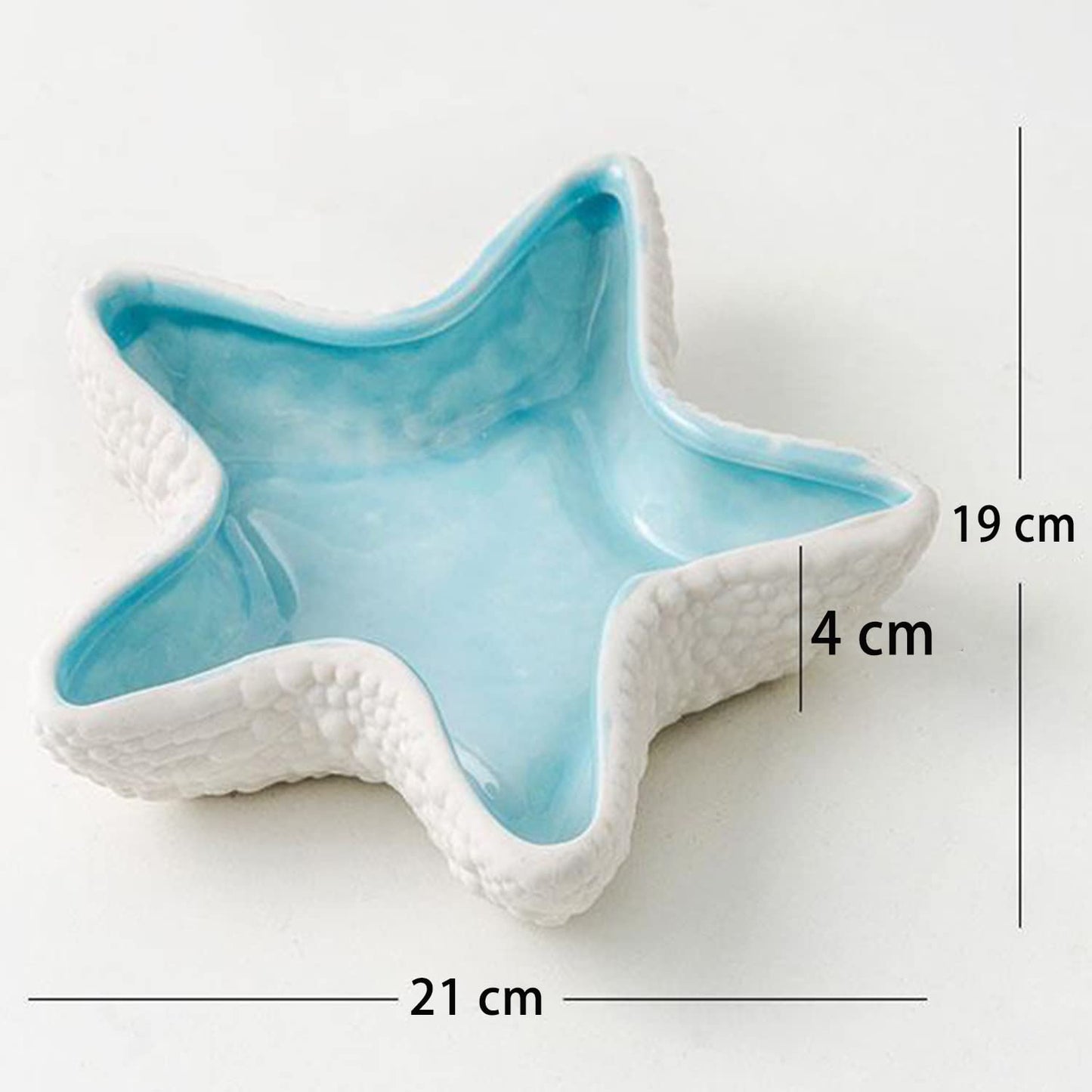 Disoza 8.2 x 7.5 x 1.6 inches Large Shell Jewelry Dish Tray Ceramic Shell Ring Holder Seashell Bowl Cute Jewelry Organize Key Storage Tray Decorative Trays for Home Decor Porcelain Jewelry Deco