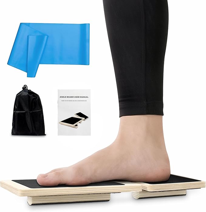 Ankle Strengthener Exerciser for Sprained, Ankle Mobility Balance Board, Single Leg Foot Strengthener Balance Board, Blackboard Foot Trainer, Ankle Strengthening Equipment for Plantar Fasciitis Relief