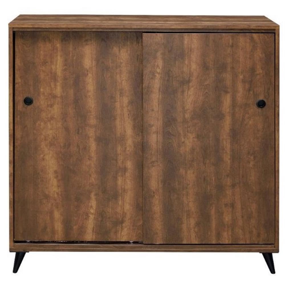 Acme Waina 3-Adjustable Wood Shelf Storage Accent Cabinet in Oak