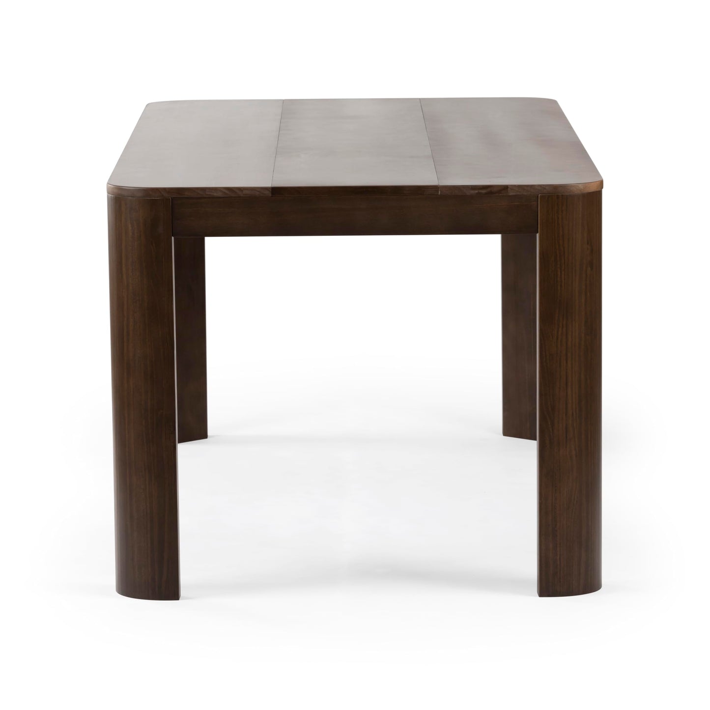 Plank+Beam Contour Dining Table, 72 Inch Solid Wood Kitchen Table, Modern Round Table for 6, Large Rectangular Kitchen & Dining Table for Home and Dining Room, Walnut