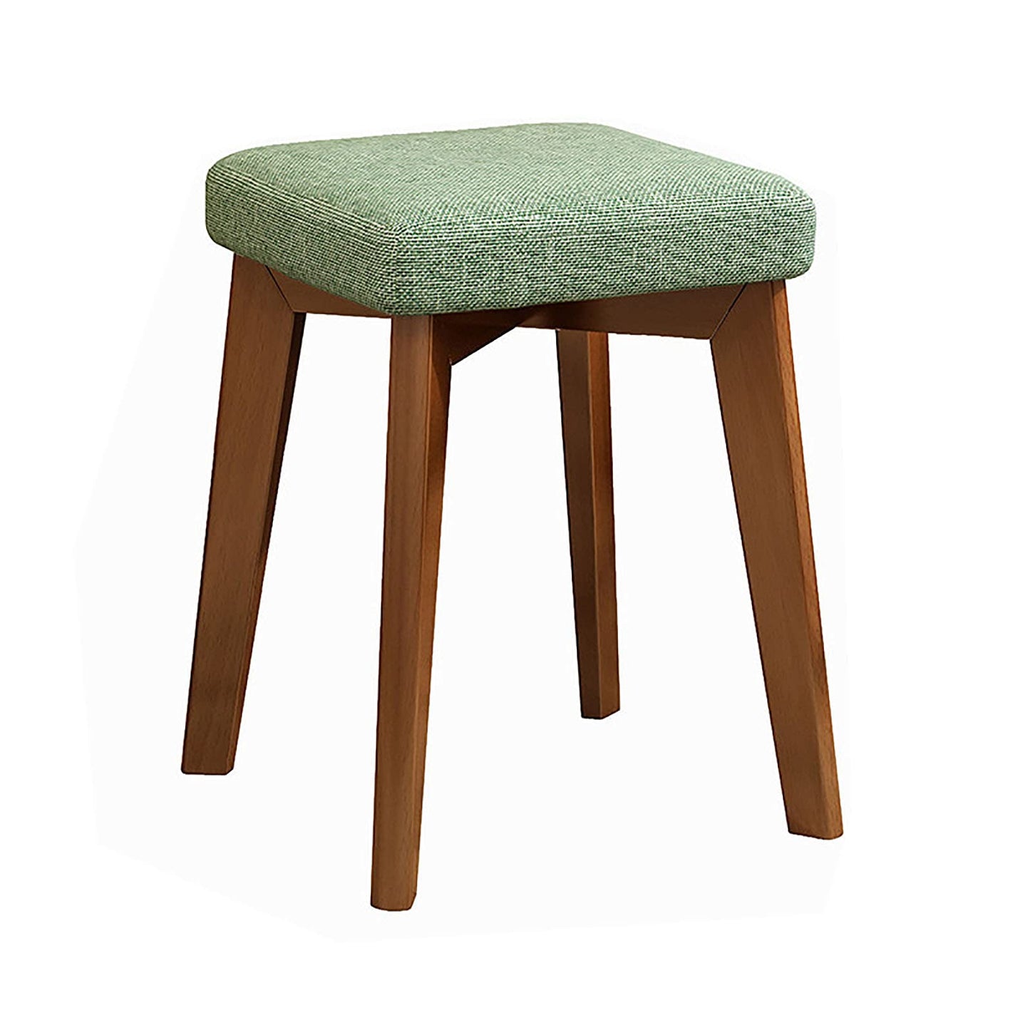 Dntum Luxury Leather Piano Bench Vanity Stool with Cushioned Seat & Solid Wood Leg Easy Assembly Multiple Colors Available,Gray Green1