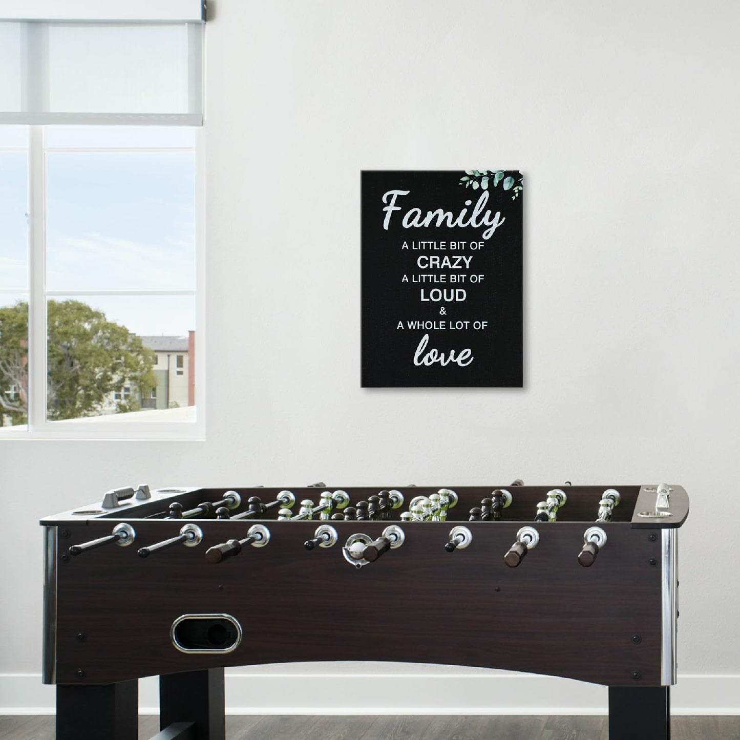 Family Wall Decor Inspirational Quote Framed Canvas Wall Art Rustic Farmhouse Decor for Living Room Kitchen Entryway Decorations