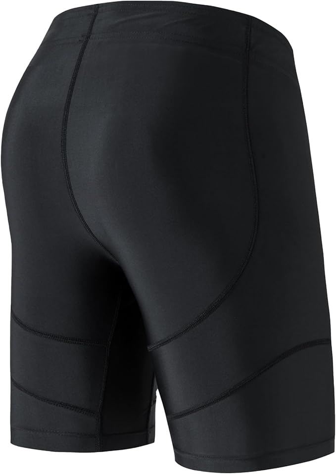 HUGE SPORTS Men's Rash Guard Swim Shorts Compression Swimming Jammer Cool Dry Active Swimsuit Workout Shorts Sports Tights