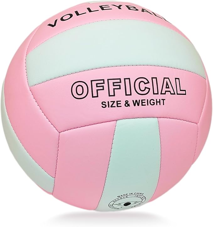 Official Size 5 Soft PU Waterproof Volleyball for boy and Girl and for Adult Indoor Outdoor Beach Training Ball and Game Ball or Beginner Teenager