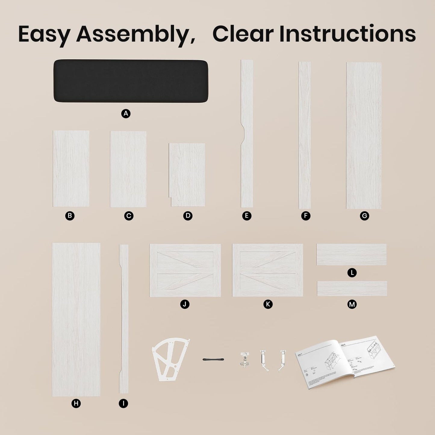 VitoEone Shoe Storage Bench Cushion, Entryway Bench with Storage, End of Bed Shoe Benches, Small Shoe Rack Benches, Entry Way Shoes Cabinet for Entryway, Bedroom, Living Room, Farmhouse, White