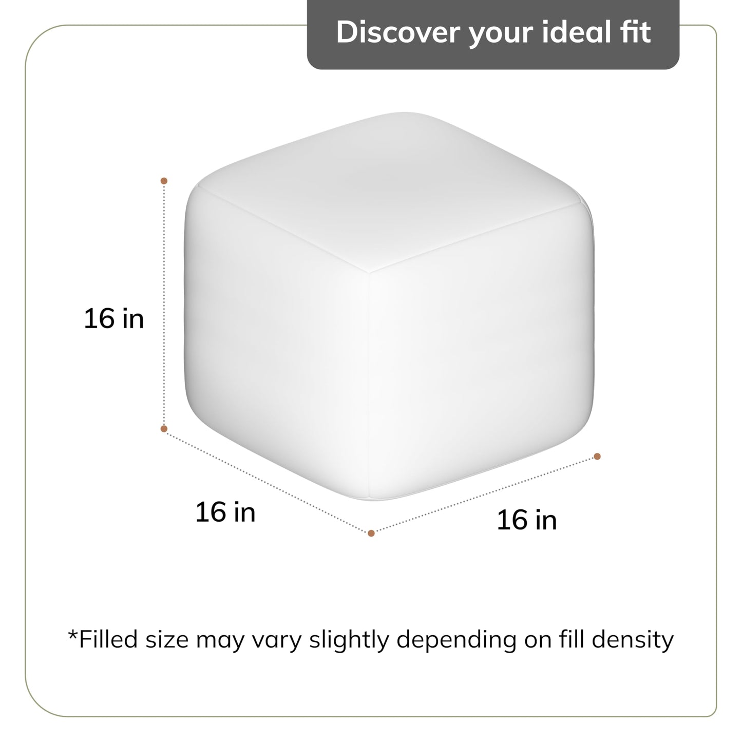 Anji Mountain Pouf Ottoman Foot Rest, Handmade Ottoman Pouf, Comfortable Foot Stool, Decorative Floor Seating for Living Room Decor, Bedroom & Home Décor Accent - Chocolate