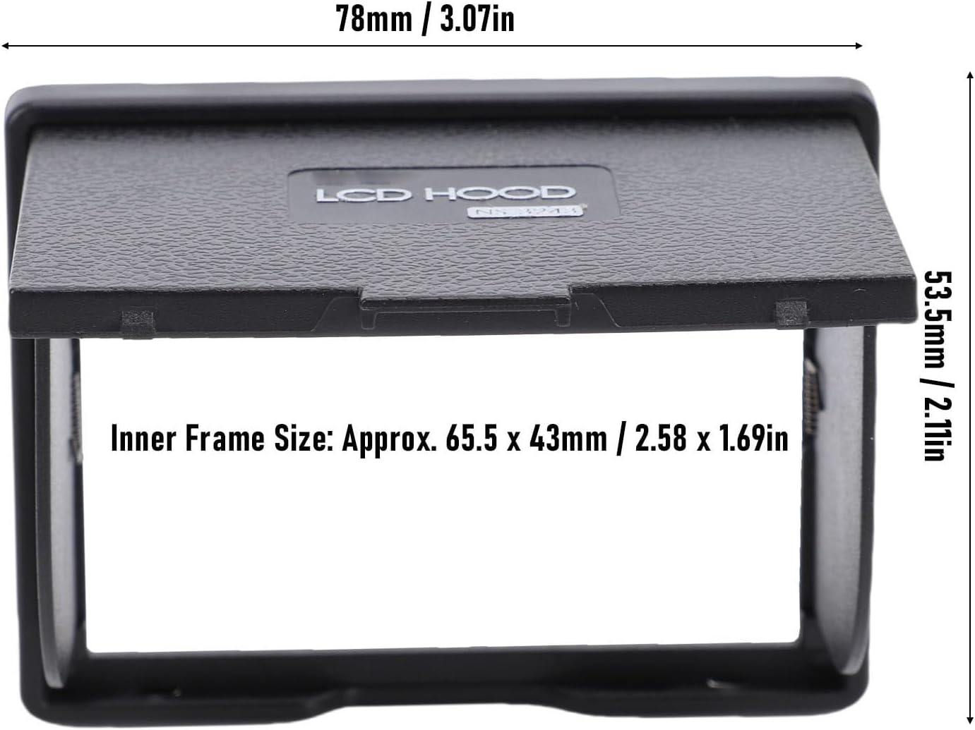 3.2in 5DIV 5DIII 1DX, T1, T2, 3D Zyyini Camera LCD Sun Shade, Wide Screen Magnet Hood Viewfinder for X X Light Blocking