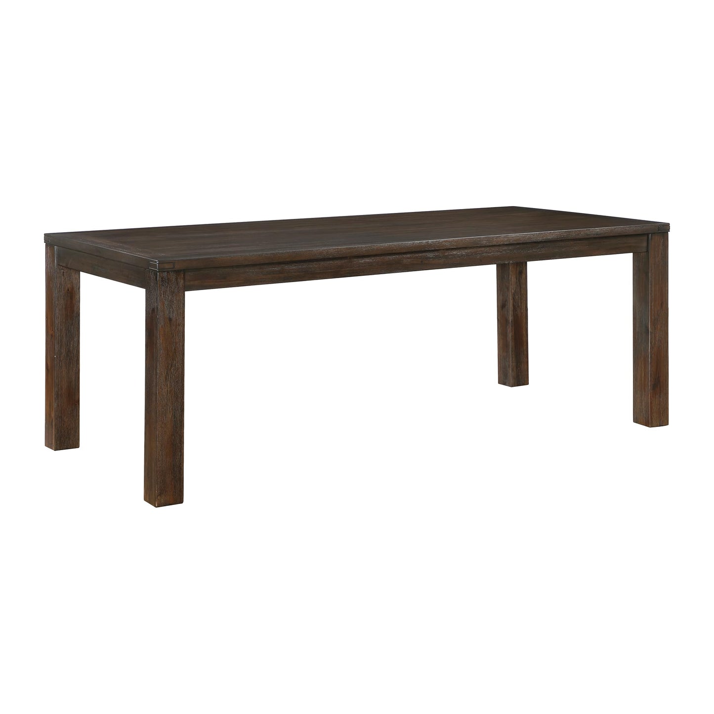 Lexicon 79" Dining Table for 8, Modern Rectangular Dining Room Table, Solid Acacia Wood Dining Table, Modern Wood Table with Solid Wood Leg for Kitchen/Dining/Living Room, Easy Assembly, Dark Brown