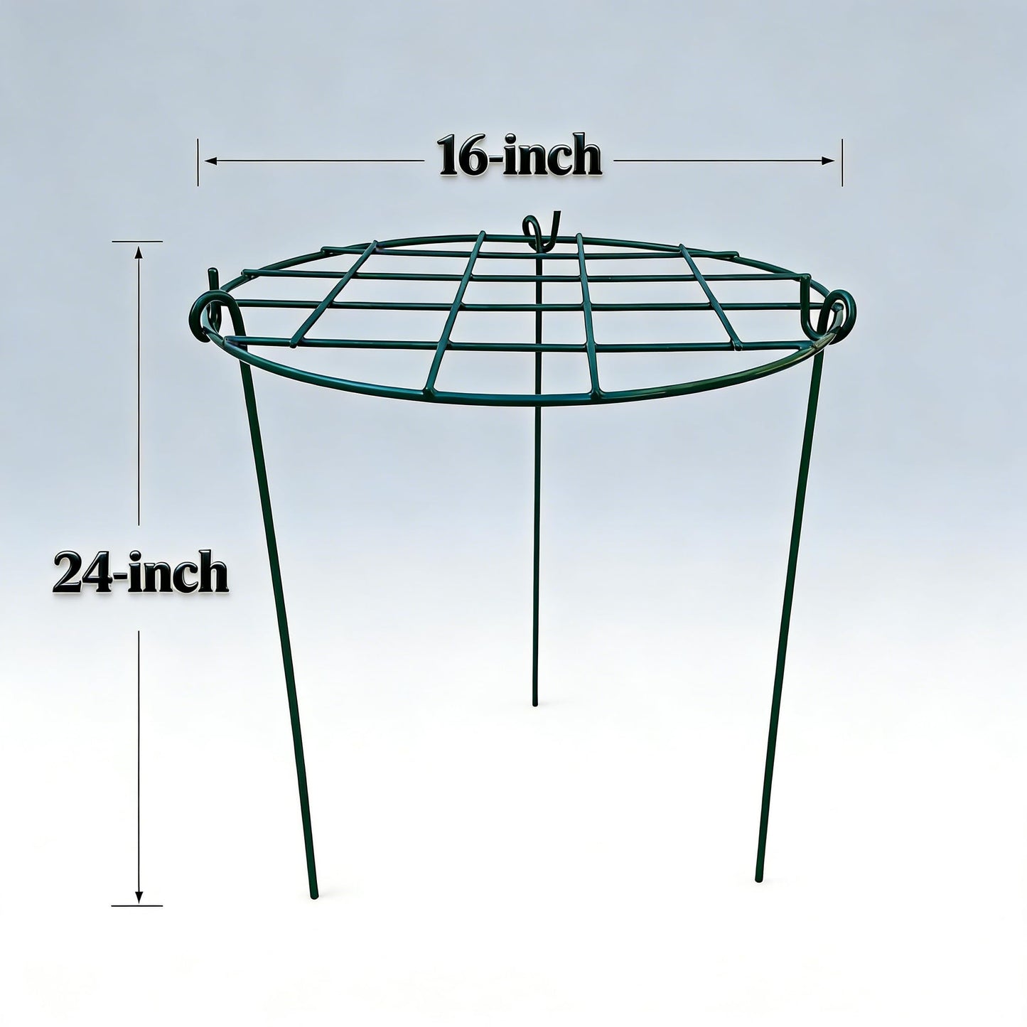 MTB Supply 5 Pack 16 x 24 inch Peony Cages,Grow Through Plant Support Stakes, Flower Support Hoops Heavy Plants Brace Rings
