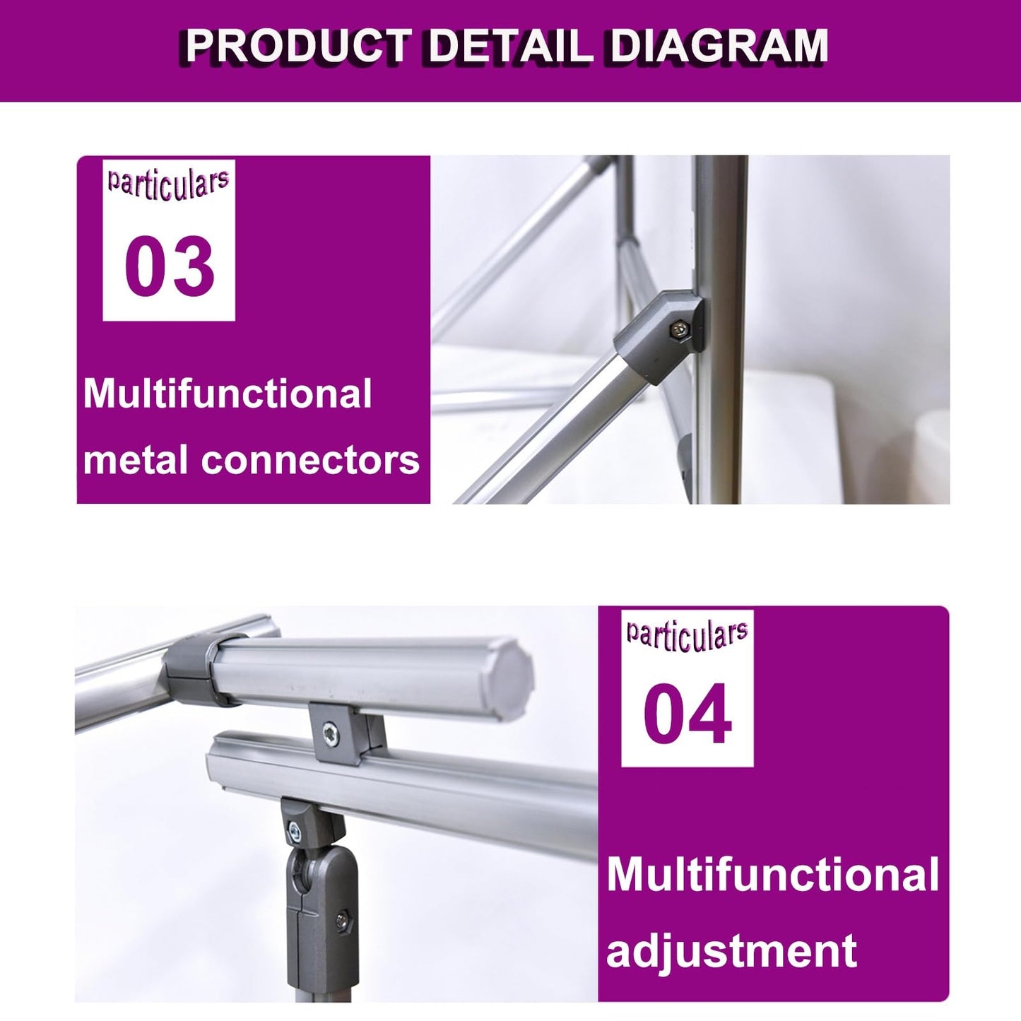 ntumLeap Cross Stitch Frame Embroidery Stand Cross Stitch Embroidery Stand Needlework Floor-Standing Adjustable Aluminum MaterialSuitable for Manual and Sewing