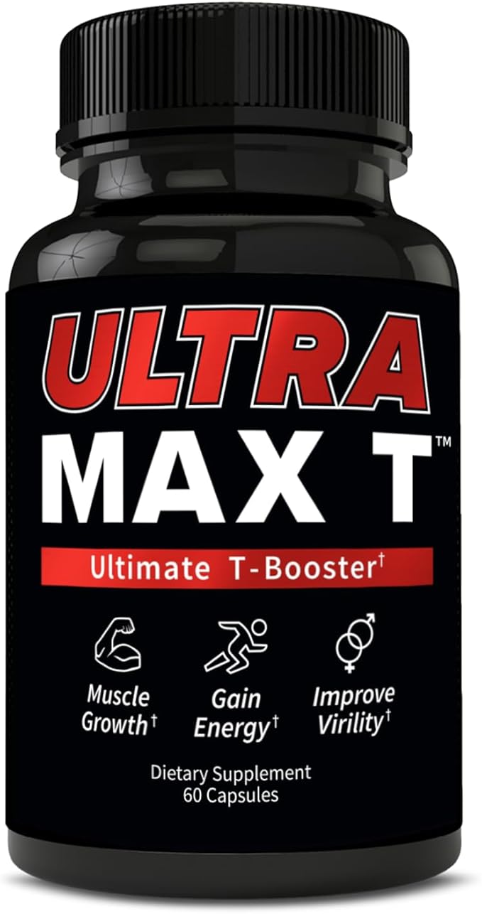 UltraMax T ??Advanced Testosterone Support for Men & Women ??Tongkat Ali 200:1, D-Aspartic Acid, Garcinia Cambogia, ForsLean® ??60 Capsules, 30-Day Supply
