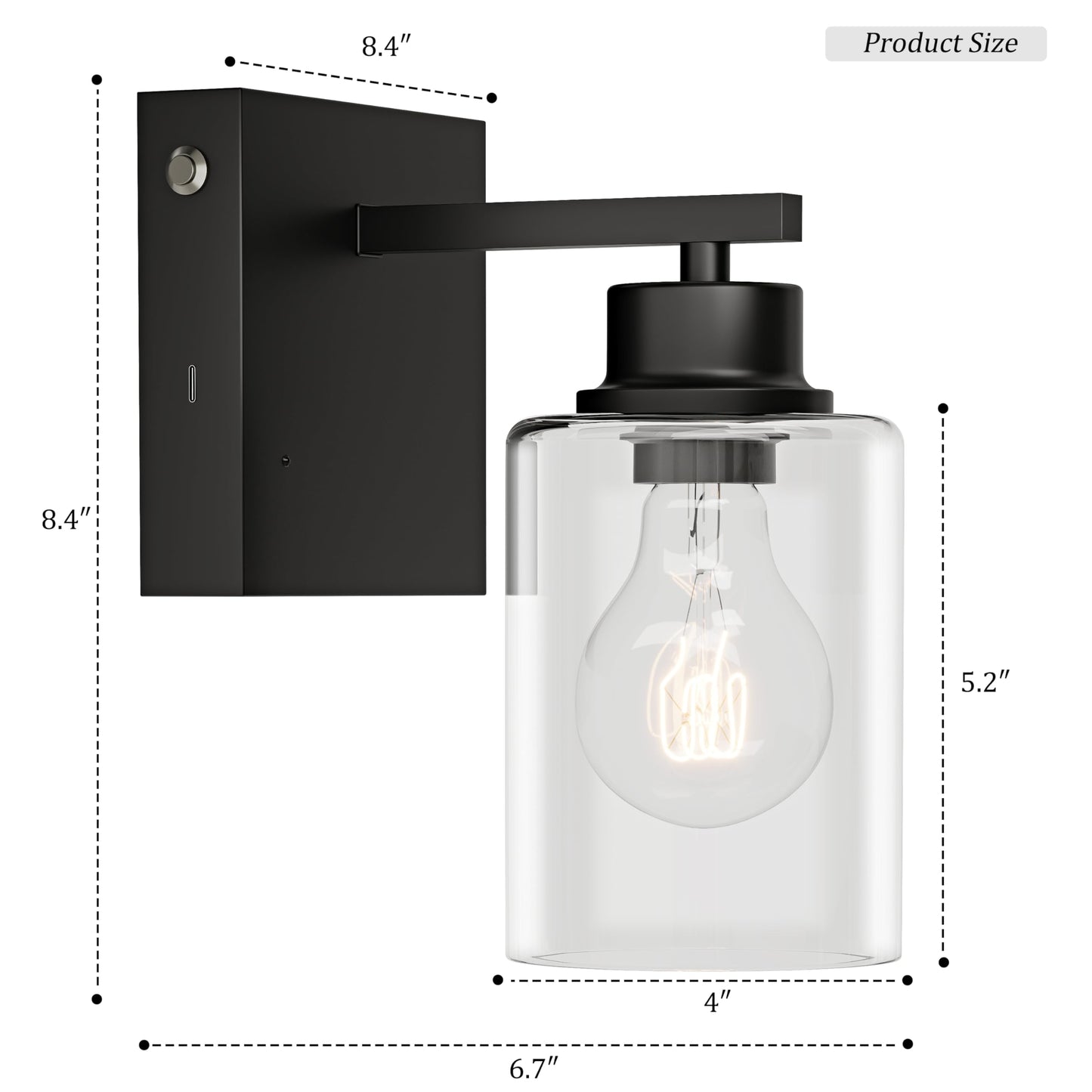 Battery Operated Wall Sconce Set of 2, Black Rechargeable Wall Lights with Timer Function, Easy Install Dimmable Wireless Wall Lamps Sconces Wall Decor for Living Room Bedroom Hallway, Emergency 3000K