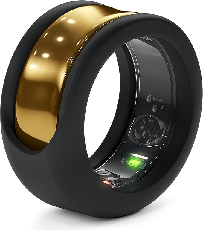 Rinfit Smart Ring Protector - Silicone Ring Enhancer for Active Lifestyle and Gym - StyleFit U.S. Design Patent - Black, Size 11