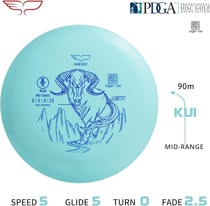 Yikun Disc Golf Starter Kit - 150-160g Set Includes Driver, Mid-Range, Putter for Beginner Players