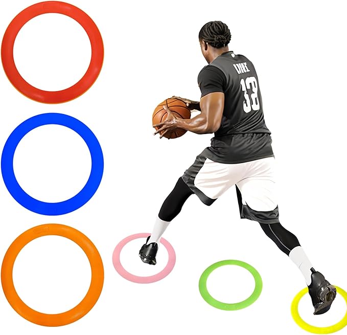 Colorful Anti Slip Safety Agile Ring Speed Ring 3 PCs Speed and Agility Training Equipment Basketball Training Equipment Sports Agility Training Skill Improvement Equipment